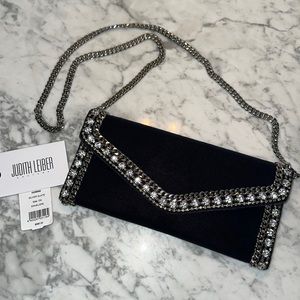 Judith Leiber Velvet Shoulder Bag